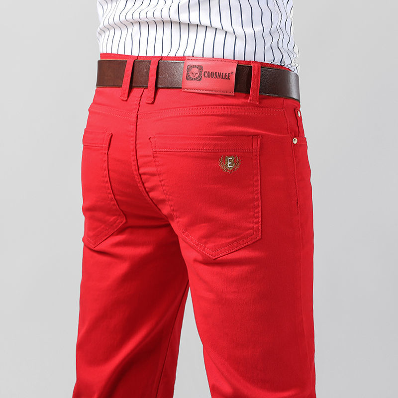 Męskie kolorowe dżinsowe dżins – Aglaonema Red recenzja i cena